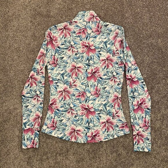 Tommy Bahama Active Women's Full Zip Jacket Floral Zipped Pockets Size XS NWT - Picture 7 of 13